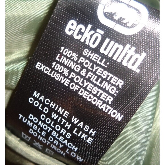 NWT Ecko Unltd. Camo Puffer Vest Hoodie XL Mens Camouflage Sleeveless Zip Front - Picture 9 of 9